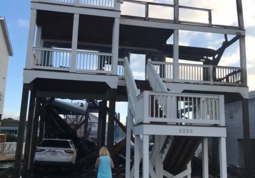 Oak Island Damage Hurricane Isaias 1